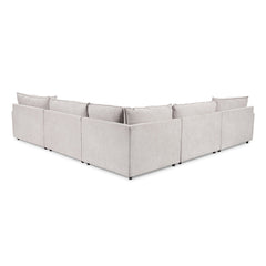 Caplan 6 Piece Sectional with Ottoman - Ornate Home