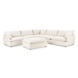 Caplan 6 Piece Sectional with Ottoman - Ornate Home