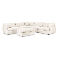 Caplan 6 Piece Sectional with Ottoman - Ornate Home