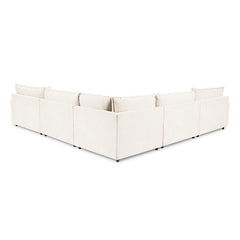 Caplan 6 Piece Sectional with Ottoman - Ornate Home