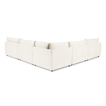 Caplan 6 Piece Sectional with Ottoman - Ornate Home