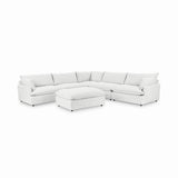 Caplan 6 Piece Sectional with Ottoman - Ornate Home