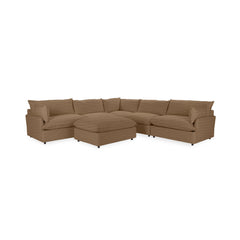 Caplan 6 Piece Sectional with Ottoman - Ornate Home