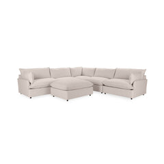 Caplan 6 Piece Sectional with Ottoman - Ornate Home