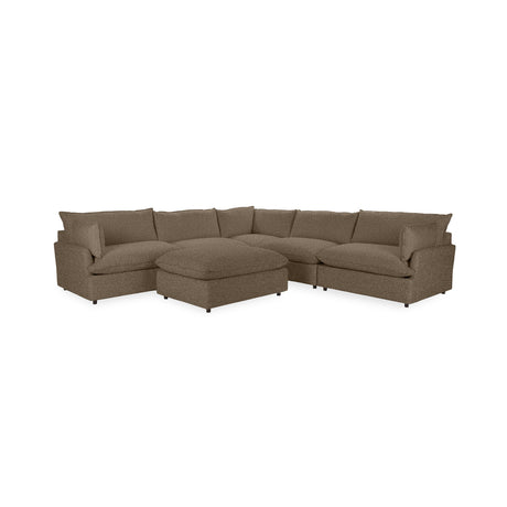 Caplan 6 Piece Sectional with Ottoman - Ornate Home