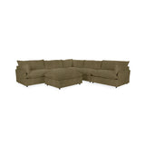 Caplan 6 Piece Sectional with Ottoman - Ornate Home