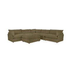 Caplan 6 Piece Sectional with Ottoman - Ornate Home