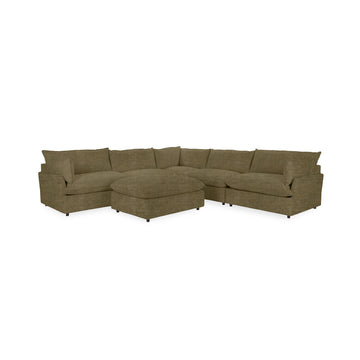 Caplan 6 Piece Sectional with Ottoman - Ornate Home