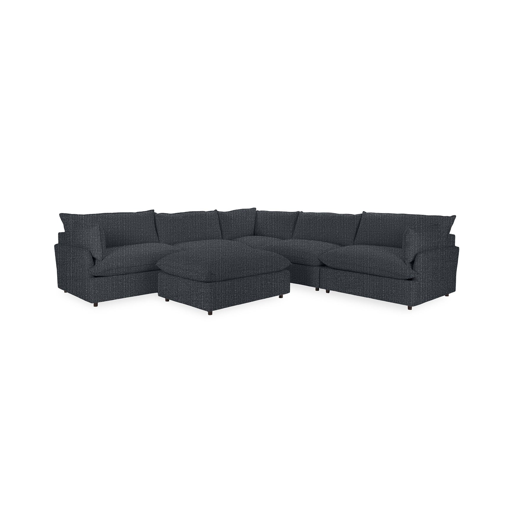 Caplan 6 Piece Sectional with Ottoman - Ornate Home