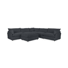 Caplan 6 Piece Sectional with Ottoman - Ornate Home