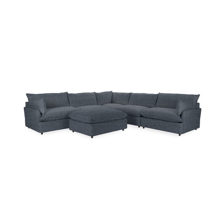 Caplan 6 Piece Sectional with Ottoman - Ornate Home