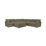 Caplan 6 Piece Sectional with Ottoman - Ornate Home