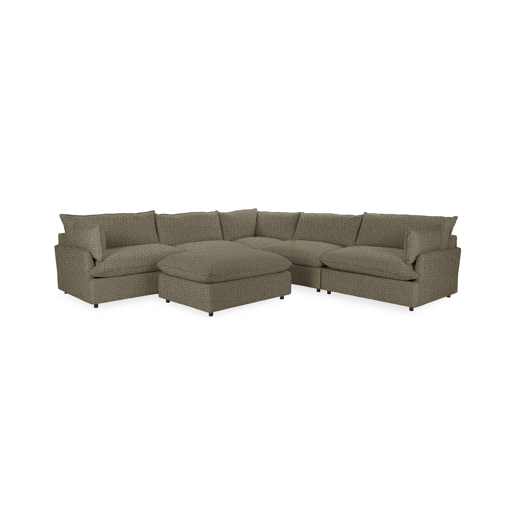 Caplan 6 Piece Sectional with Ottoman - Ornate Home