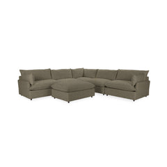 Caplan 6 Piece Sectional with Ottoman - Ornate Home