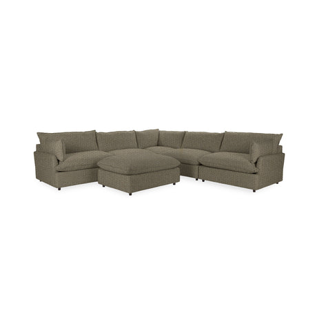 Caplan 6 Piece Sectional with Ottoman - Ornate Home