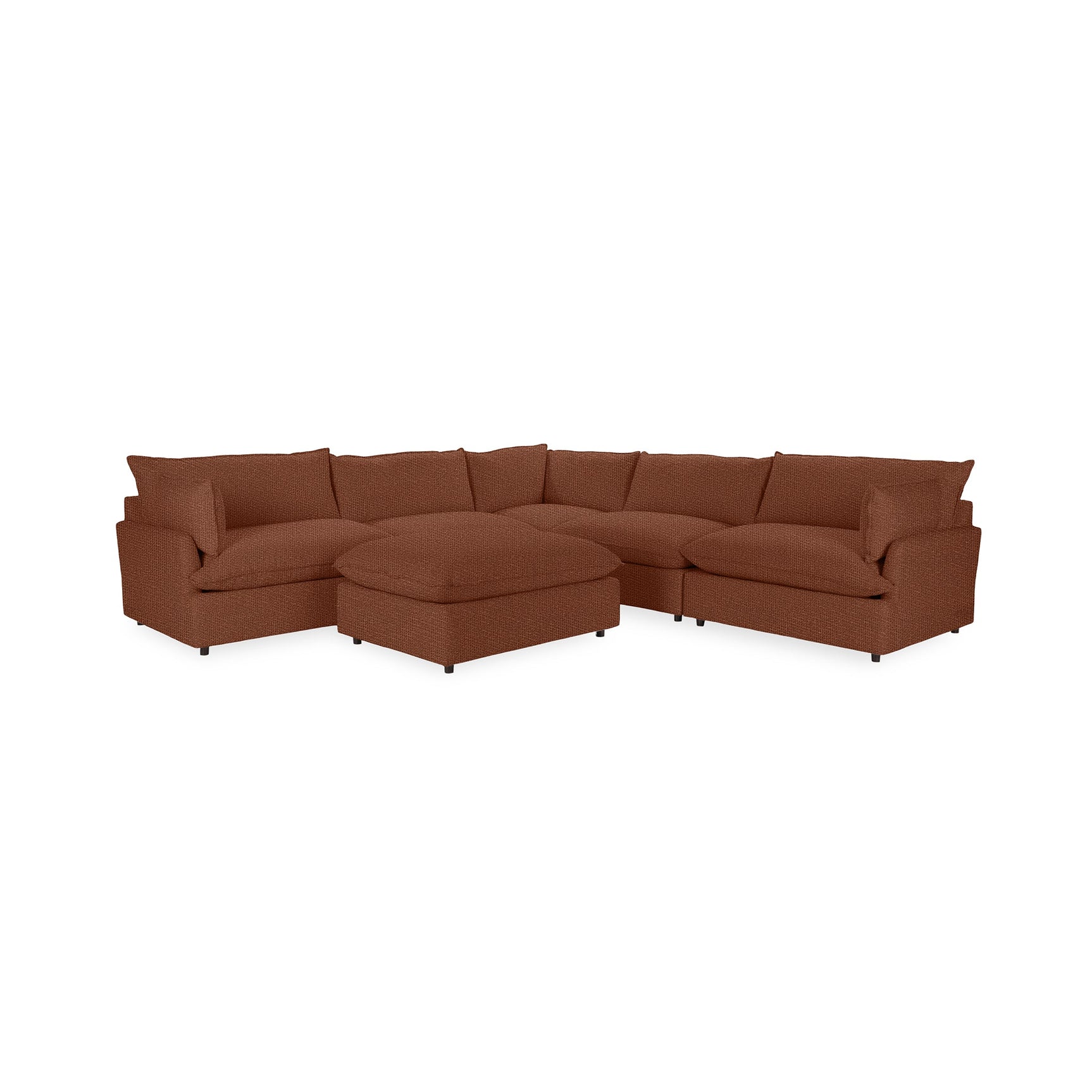 Caplan 6 Piece Sectional with Ottoman - Ornate Home