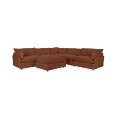 Caplan 6 Piece Sectional with Ottoman - Ornate Home