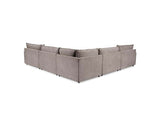 Caplan Charcoal 6 Piece Modular Sectional w/ Ottoman - Ornate Home