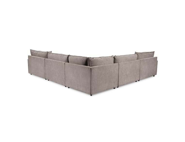 Caplan Charcoal 6 Piece Modular Sectional w/ Ottoman - Ornate Home