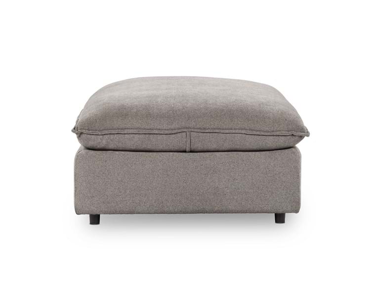 Caplan Charcoal Upholstered Ottoman - Ornate Home