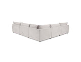 Caplan Gray 6 Piece Modular Sectional w/ Ottoman - Ornate Home
