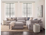 Caplan Gray 6 Piece Modular Sectional w/ Ottoman - Ornate Home