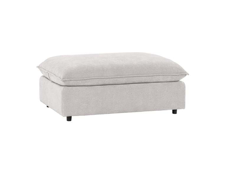 Caplan Gray Upholstered Ottoman - Ornate Home