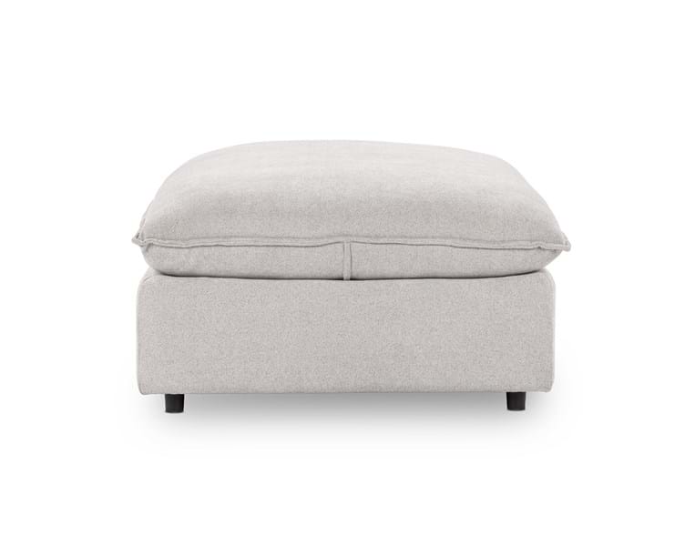 Caplan Gray Upholstered Ottoman - Ornate Home