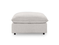Caplan Gray Upholstered Ottoman - Ornate Home