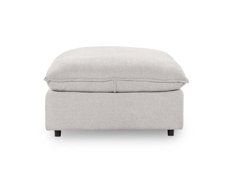 Caplan Gray Upholstered Ottoman - Ornate Home