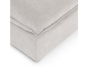 Caplan Gray Upholstered Ottoman - Ornate Home