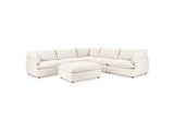 Caplan Ivory 6 Piece Modular Sectional w/ Ottoman - Ornate Home