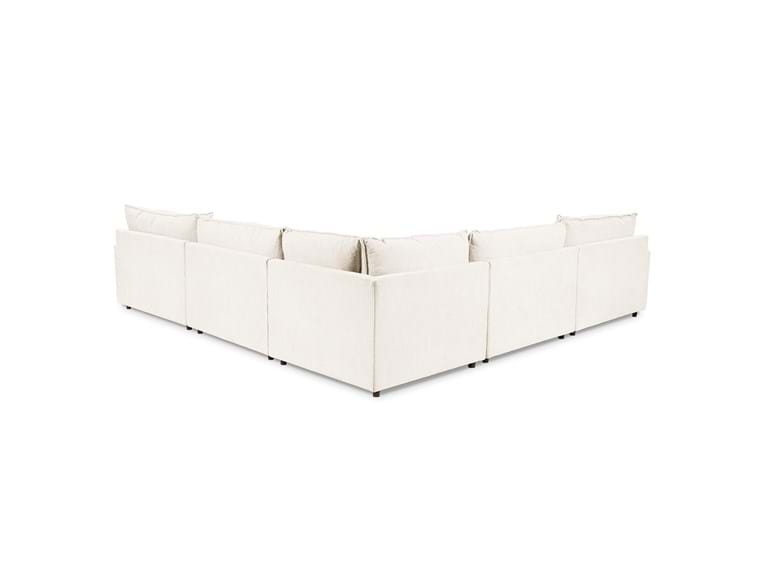 Caplan Ivory 6 Piece Modular Sectional w/ Ottoman - Ornate Home
