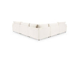 Caplan Ivory Upholstered 5 Piece Modular Sectional - Ornate Home