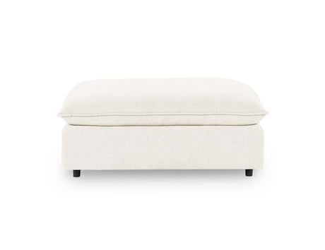 Caplan Ivory Upholstered Ottoman - Ornate Home