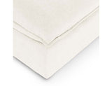 Caplan Ivory Upholstered Ottoman - Ornate Home