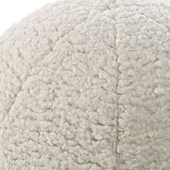 Capra Ball White Sheepskin Pillows (Set of 2) - Ornate Home