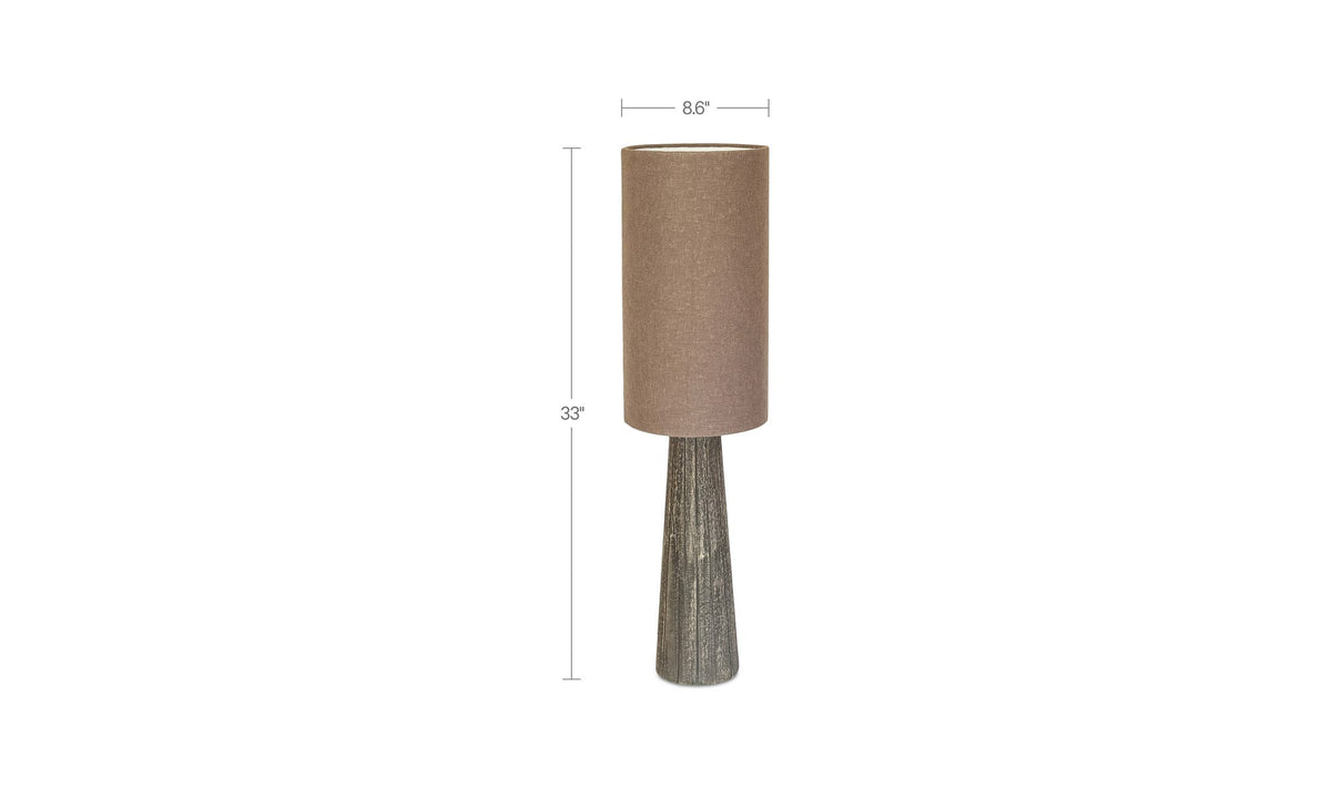 Capra Dark Brown 33 in Lamp - Ornate Home