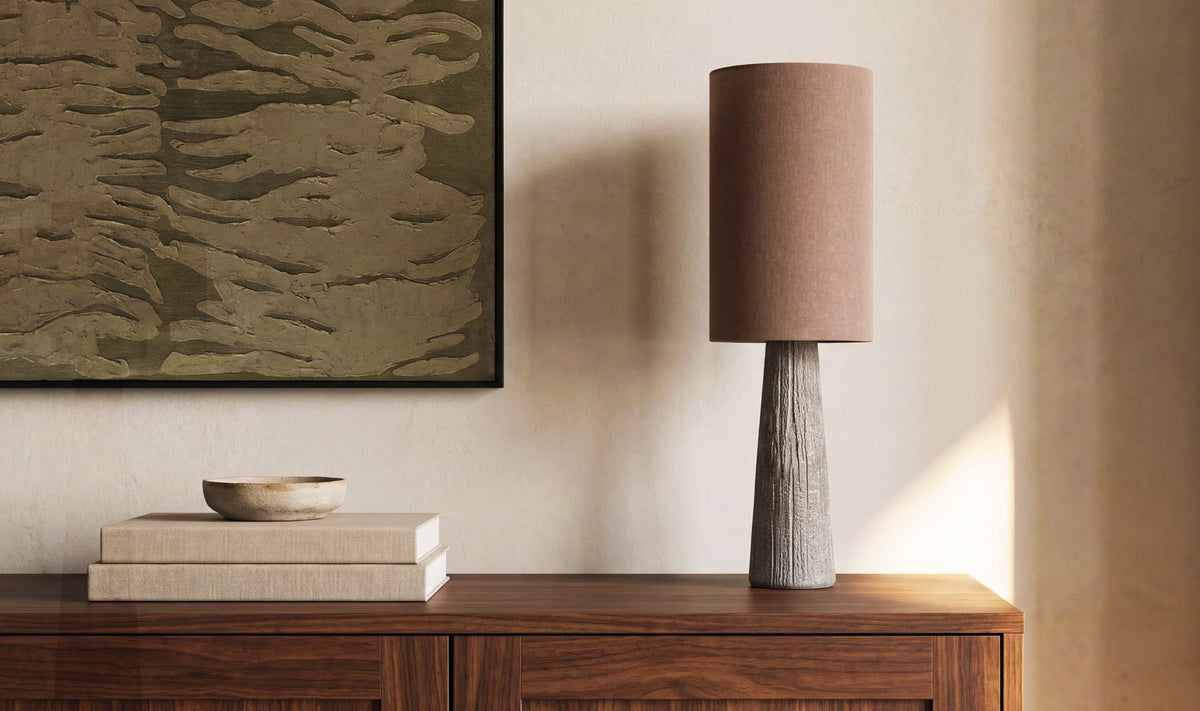 Capra Dark Brown 5 in 22. Table Lamp - Ornate Home