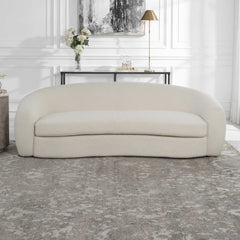 Capra White Art Deco Sofa - Ornate Home