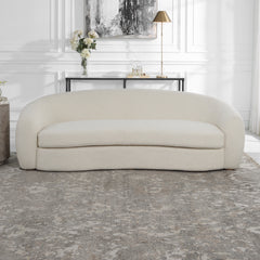 Capra White Art Deco Sofa - Ornate Home