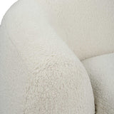 Capra White Art Deco Swivel Chair - Ornate Home