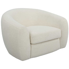 Capra White Art Deco Swivel Chair - Ornate Home