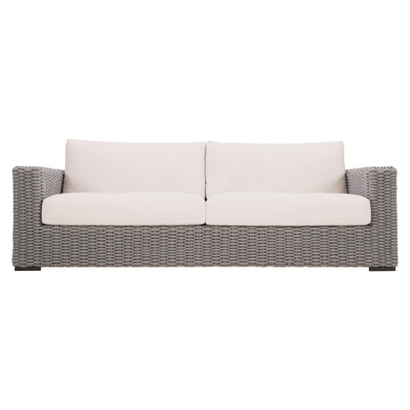 Capri Grey Mist/White/Cream Outdoor Sofa - Ornate Home