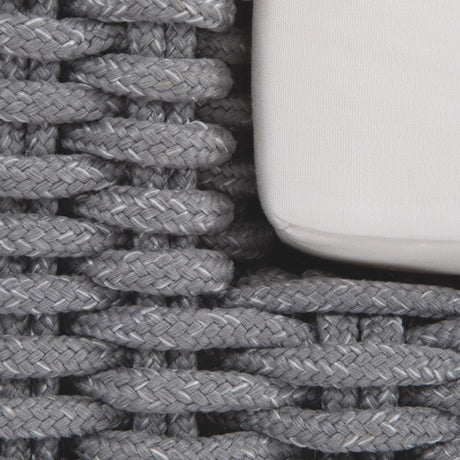 Capri Grey Mist/White/Cream Outdoor Sofa - Ornate Home