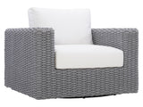 Capri Raven/Grey Mist Outdoor Swivel Chair - Ornate Home