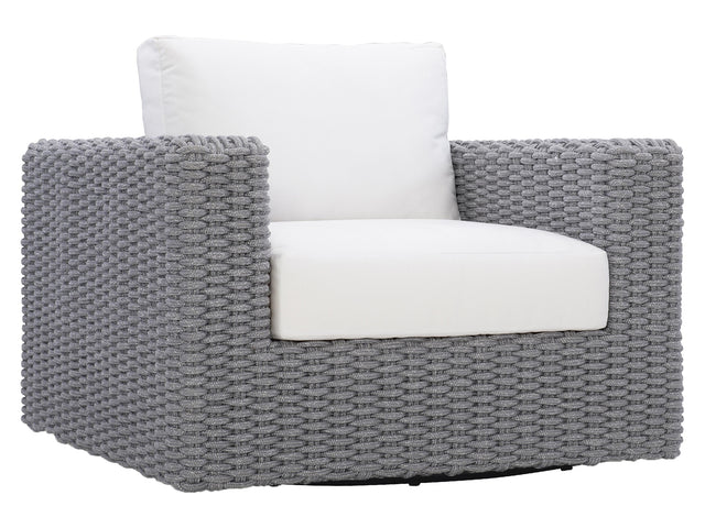 Capri Raven/Grey Mist Outdoor Swivel Chair - Ornate Home