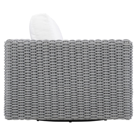 Capri Raven/Grey Mist Outdoor Swivel Chair - Ornate Home