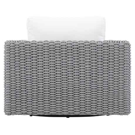 Capri Raven/Grey Mist Outdoor Swivel Chair - Ornate Home