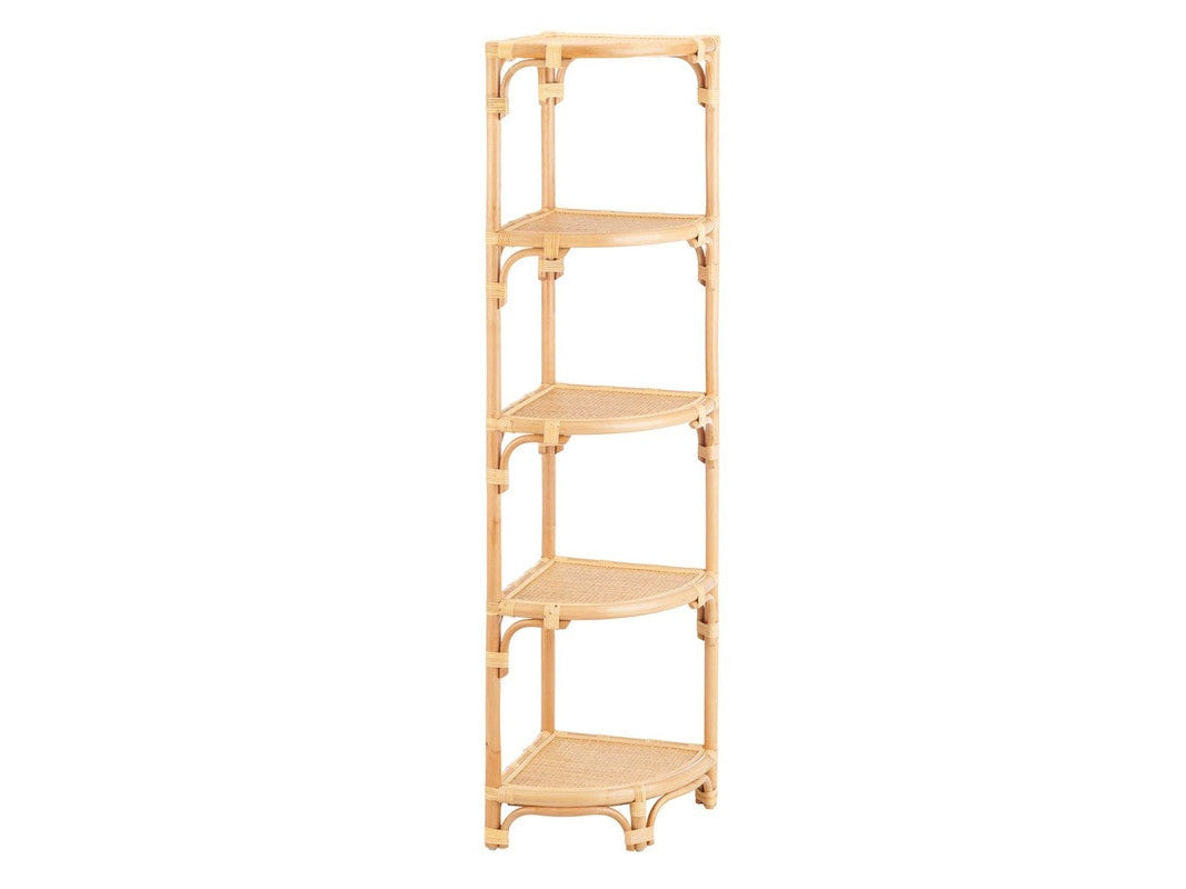 Capri Tan Corner Shelf - Ornate Home